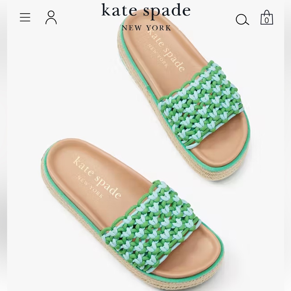 Kate Spade Vita Platform Woven Sandals